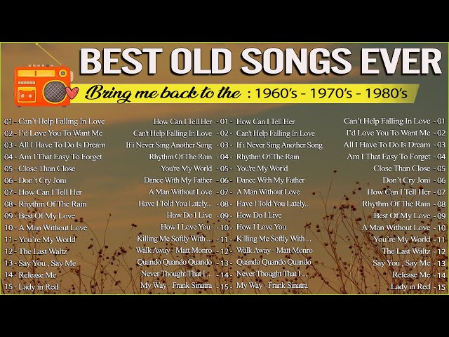 Elvis Presley,Tom Jones,Lobo,Frank Sinatra,Eric Clapton ♥️ Old Songs Bring Make Me Back 80s Vol 14