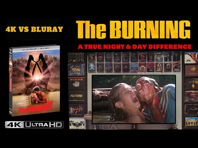 The Burning Scream Factory 4k Ultra HD Bluray Unboxing & 4k Comparisons. (4K Vs Bluray)