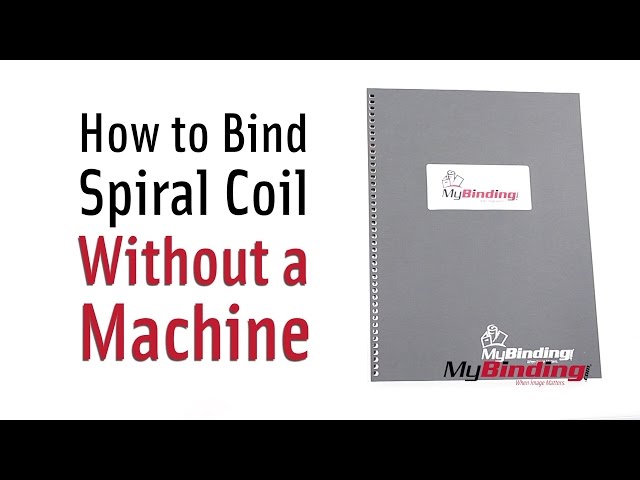 How to Bind Spiral Coil Without a Machine