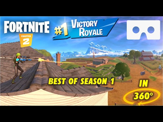 Fortnite in 360° - Victory Royale BEST Matches of Chapter 2 Season 1 in VR 360
