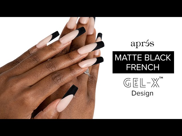 Black Matte French Design
