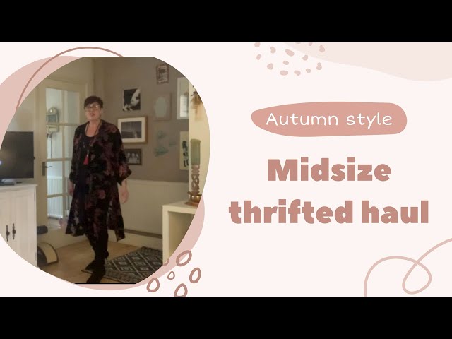 Huge midsize thrifted haul. Autumn boho trends. M&S and Brighton fashion.