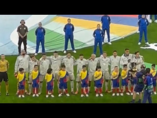 ITALIA NATIONAL ANTHEM EURO 2024 - Italy player and fans - ITALY VS SPAIN