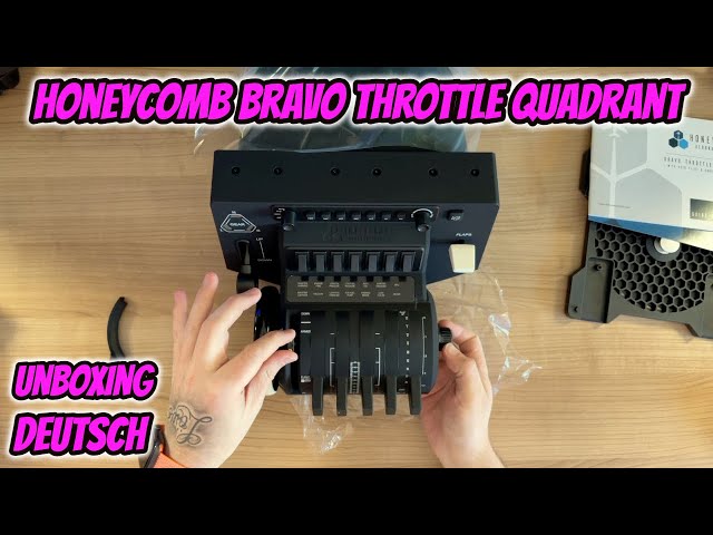 Honeycomb Bravo Throttle Quadrant Unboxing Deutsch