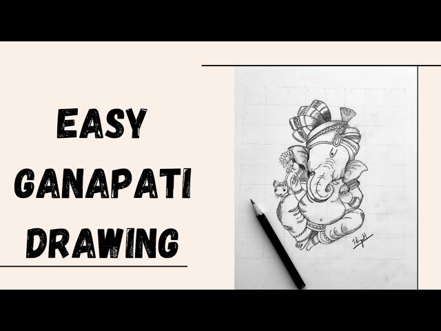 Easy Ganapati drawing 😄 #drawing #tutorial  #ganapati #art #kittyartally #artist #howto