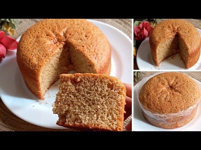 How To Make Cake At Home Without Oven ( Wheat-Flour Cake Recipe )