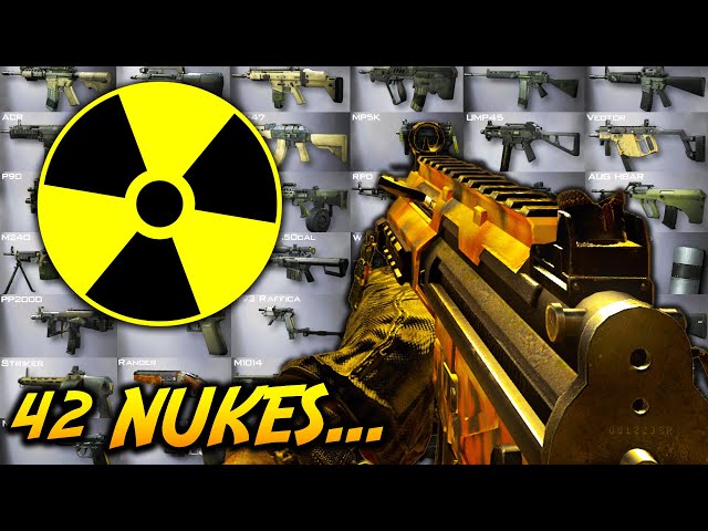 Nuke With EVERY WEAPON in MW2 in 1 Video..