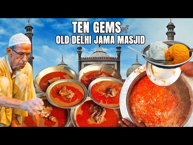 Best Non Veg Street Food at Jama Masjid पुरानी दिल्ली in Ramazan | Best Street Food of Old Delhi! 🇮🇳