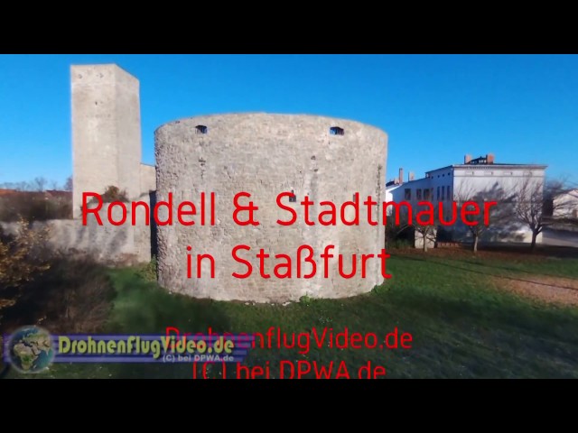 DrohnenflugVideo.de - Staßfurter Rondell und Stadtmauer im Salzlandkreis