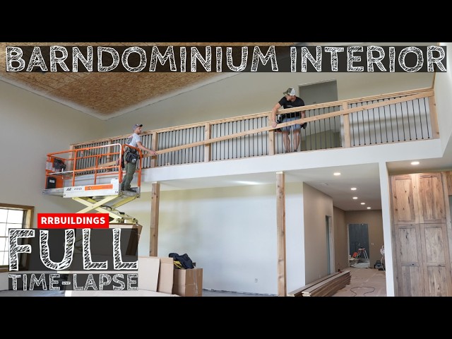 Full Interior Barndominium Time-Lapse Home Build