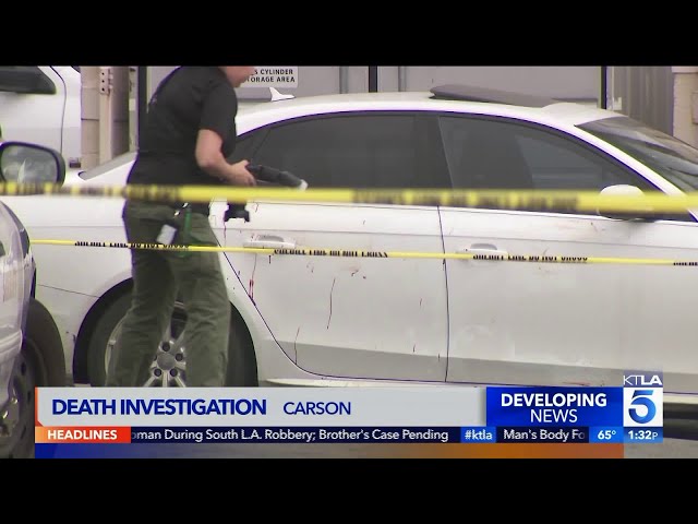Man Found Dead Near Retail Area in Carson