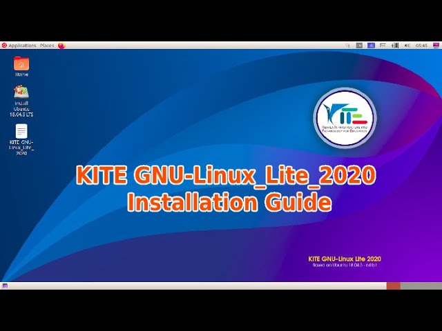 KITE GNU Linux  Lite 2020 Installation Guide