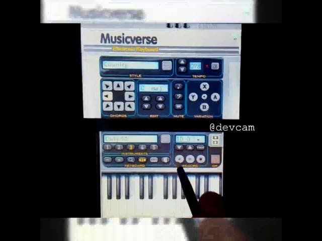 Musicverse Electronic Keyboard 3DS - Gameplay Donkey Kong Country - Intro