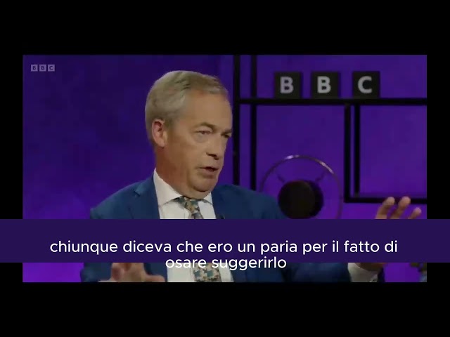 Nigel Farage 2024 e 2014: una linea di buon senso sull'Ucraina