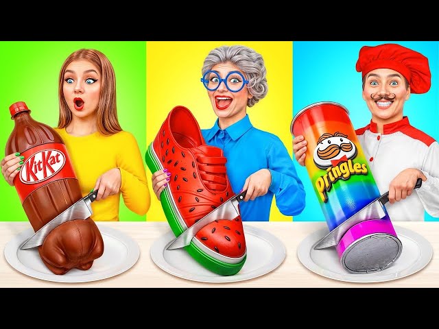 Me vs Grandma Cooking Challenge | Amazing Kitchen Recipes by Multi DO Smile