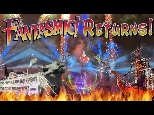 [4K] Opening Performance -Fantasmic Returns to Disneyland - Center Preferred Viewing Area