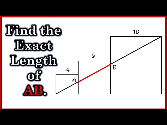 Can You Find the Exact Length of AB?