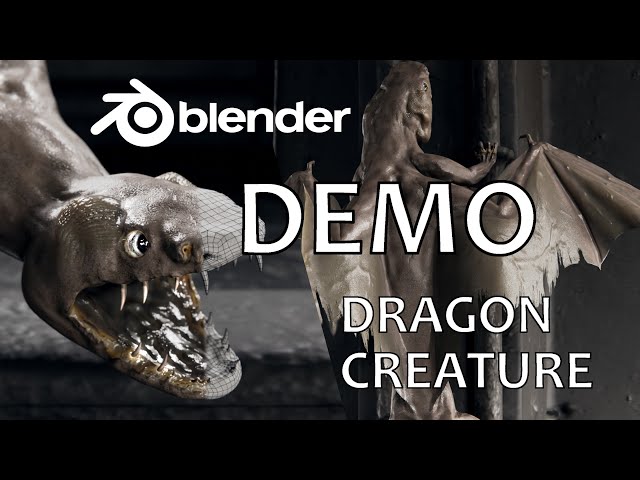 Dragon Creature - Blender 3.6 Demo