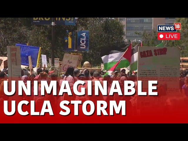 Clashes Erupt On UCLA Campus Between Pro-Palestinian And Counter Protesters | US News Live | N18L