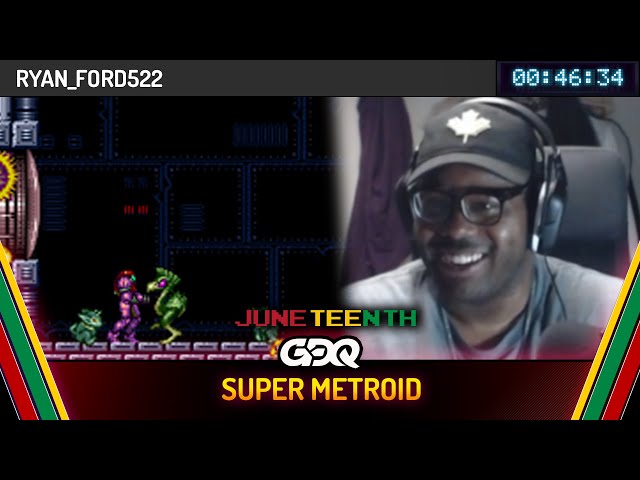 Super Metroid by Ryan Ford in 46:34 - Juneteenth Celebration 2024