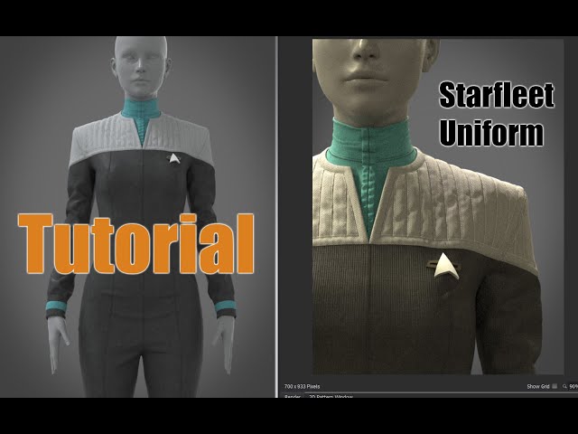 Starfleet Uniform - Marvelous Designer/Clo3d Tutorial