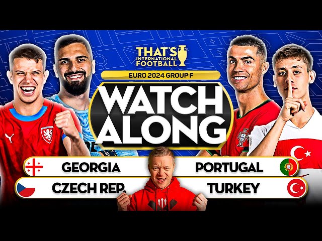 PORTUGAL vs GEORGIA & CZECH REPUBLIC vs TURKEY LIVE EURO 2024 with Mark GOLDBRIDGE LIVE