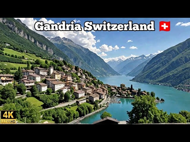 Gandria Switzerland 🇨🇭hidden gem| 4K 60fps walking tour Gandria Swiss Ticino|