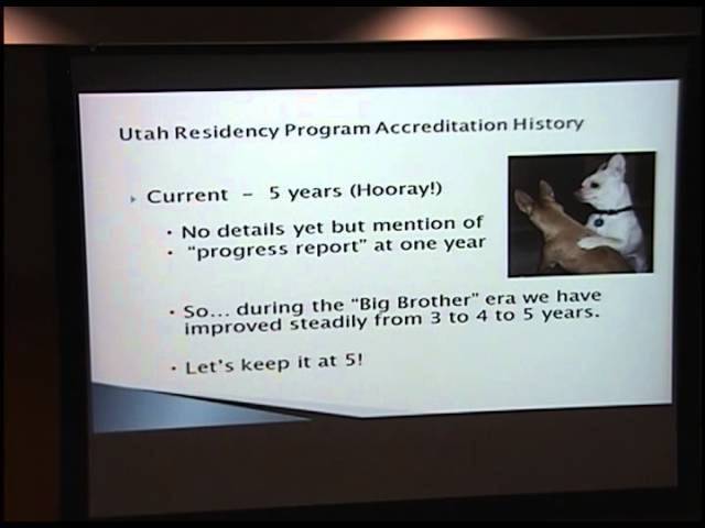 Residency Program Update- 5 Year Plan