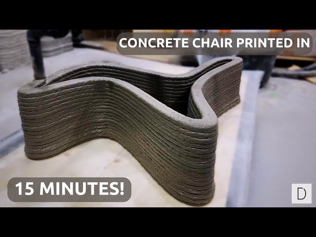 CRAFTING INNOVATION: Domex 3D Prints a Concrete Chair for the Customer