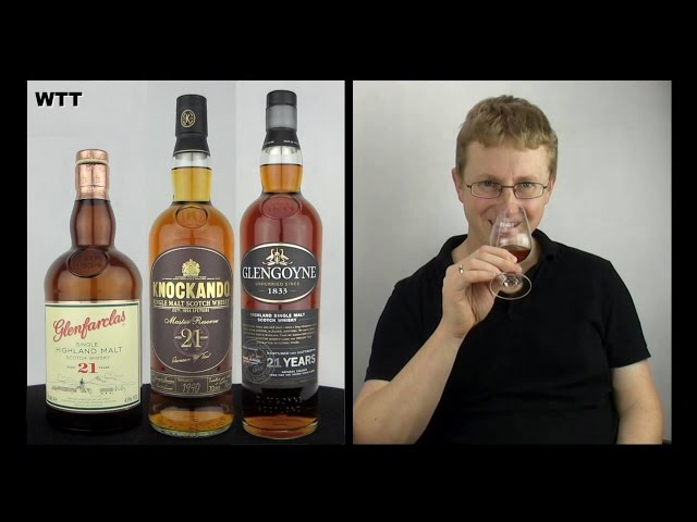 Whisky Präsentation 3x 21 Jahre - Glengoyne, Knockando & Glenfarclas