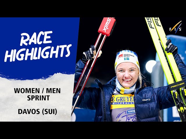 Svahn and Chanavat back on top yet again in Davos | FIS Cross Country World Cup 23-24
