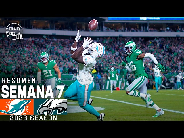 Miami Dolphins vs. Philadelphia Eagles | Semana 7 NFL 2023 | NFL Highlights Resumen en español