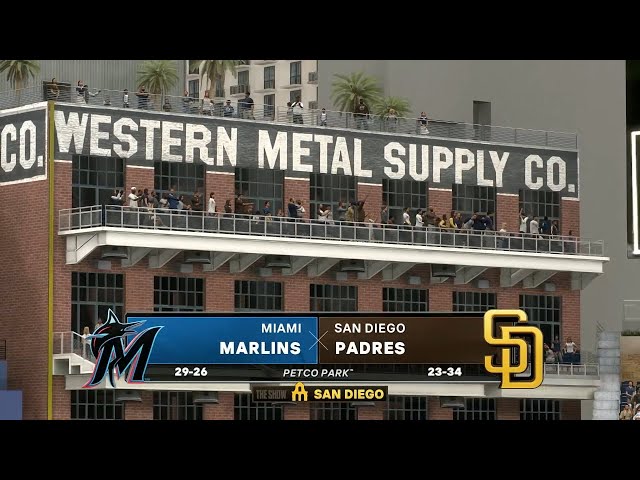 MLB The Show 24 (PS5) (Miami Marlins Season) Game #56: MIA @ SD