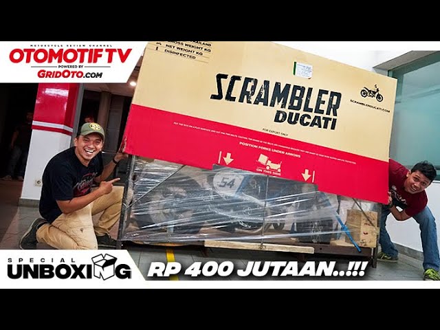 Unboxing Cafe Racer Rp 400 Jutaan! & First Impression Scrambler Ducati 2019 l GridOto