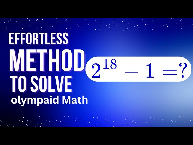 Olympiad Math | @mathsolver1117 #maths #ncert