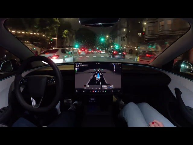 Tesla FSD 12.4.1 Drives to Safeway in the Mission with Zero Interventions