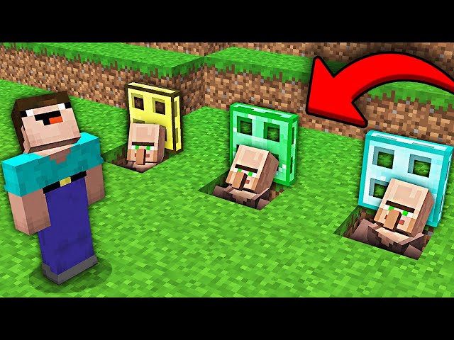 WHY ARE THESE VILLAGERS HIDING IN THESE TREASURE TRAPDOOR IN MINECRAFT ? 100% TROLLING TRAP !