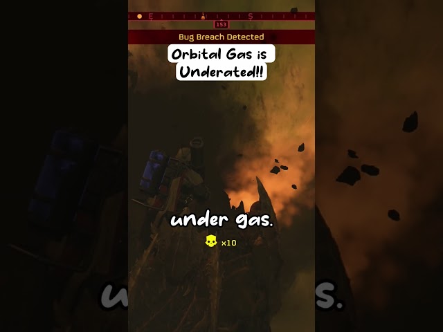 Devs didn't tell us that Orbital Gas is underrated in Helldivers 2 #helldivers2 #gaming