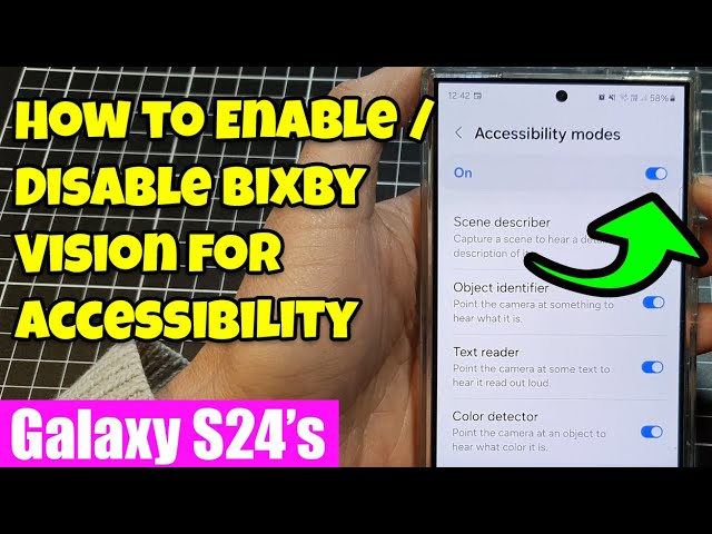 Enhance Your Galaxy S24 Experience: Enable/Disable Bixby Vision for Accessibility 👁️‍🗨️