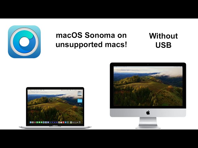 macOS Sonoma on UNSUPPORTED Macs without USB (2008-2017)