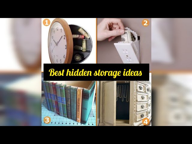 Hidden storage ideas/Hidden space in house