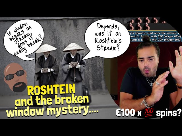 Roshtein Twitch Streamer & the amazing broken window mystery