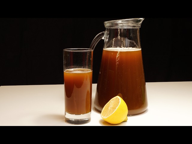 Nehmen Sie Chicorée und Zitrone! Ein köstliches kühles Sommergetränk!