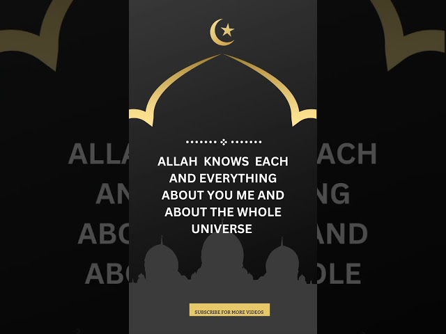 Thing's you should know about Allah #shorts #islam