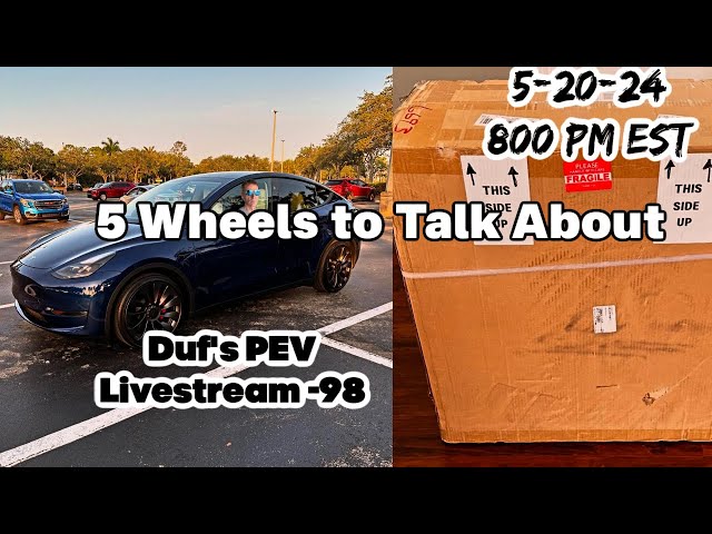 Duf's PEV Livestream 98 - Five wheels to discuss!