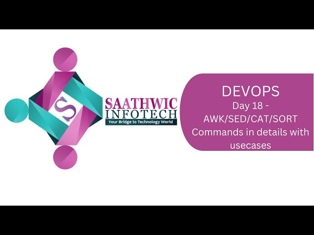 Day 18 | Unix awk, sed, cat and sort command explained in detail