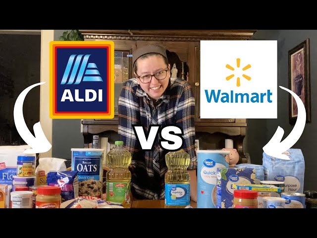 Pantry Staples ON A BUDGET | Price Comparisons at Walmart vs Aldi