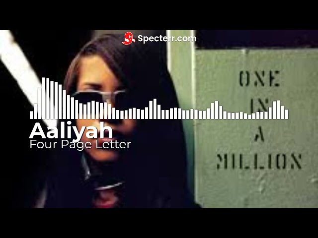 Aaliyah   4 Page Letter Original Video