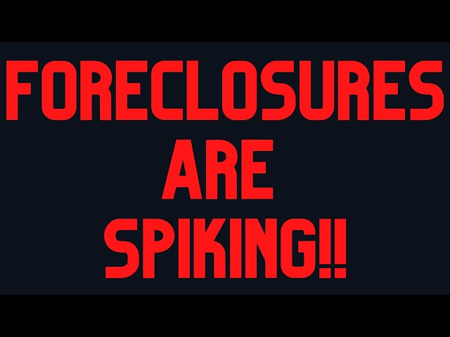 FORECLOSURES ARE UP 700%  I told you this was coming 2 years ago Real MarketPlace Forces are at PLAY