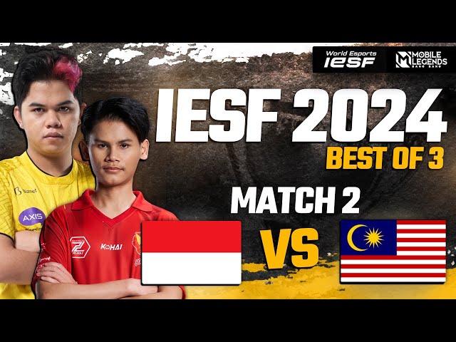 INDONESIA vs MALAYSIA - MATCH 2 | GROUP STAGE | IESF ASIA REGIONAL QUALIFIERS 2024